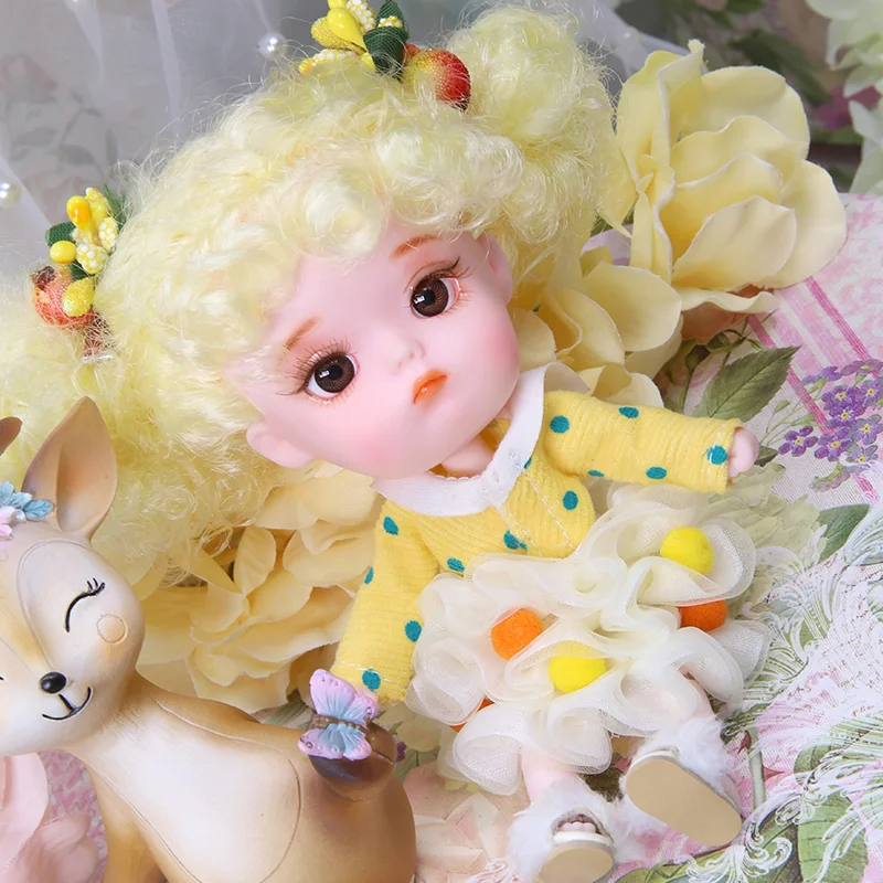 Фото Кукла Dream Fairy 1/12 BJD DODO, 14 см, мини-кукла с подвижным телом, милая игрушка-ангел, сюрприз Ob11 №1