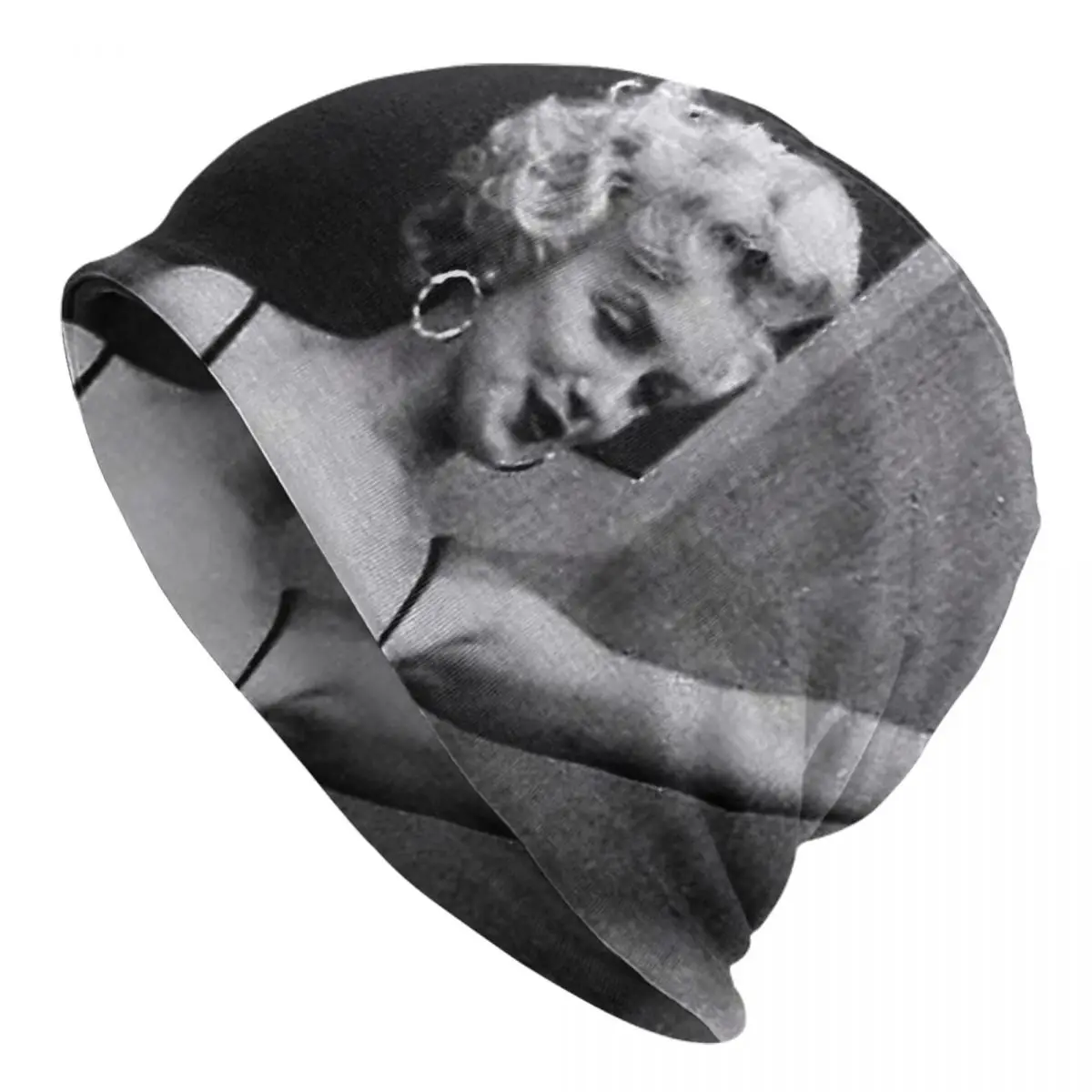 Marilyn Monroe In Korea Canvas Adult Men's Women's Knit Hat Keep warm winter Funny knitted hat