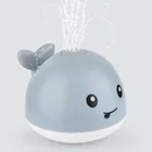 Детская игрушка для купания с подсветкой subbt, милая Китовая электрическая игрушка для купания с распылителем воды, Детская ванна, ванная комната, купальные интерактивные подарки