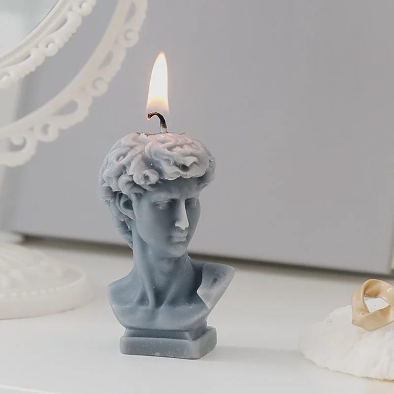 

Decorative aromatic candles creative David figured body candles modern home decoration centerpiece house aroma candles for home