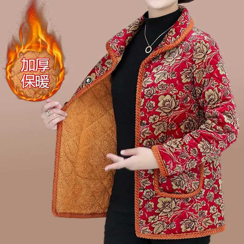 Осенне-зимнее утепленное пальто Паркер модная одежда для матери Printi Теплая