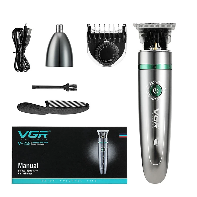 

VGR Professional Titanium Blade Hair Clipper for Men Hair Trimmer Cutting Shaving Machine for Barber Salon