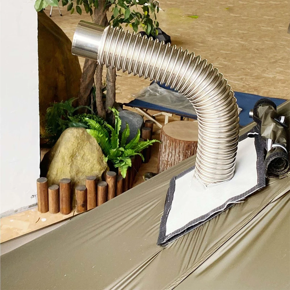 

50*6cm Wood Stove Pipe Stainless Steel 90 Degree Elbow Chimney Liner Bend 90° Multi Flue Stove Pipe Vent Exhaust Accessories