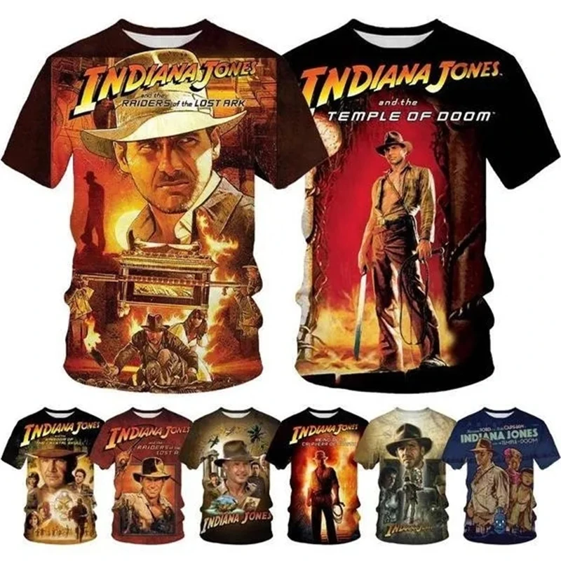 

Vintage T Shirt For Men Movie Casual T-Shirt 3D Printed Harajuku Fashion Short-sleeved Tees Men's Round Neck y2k Tops T-shirt
