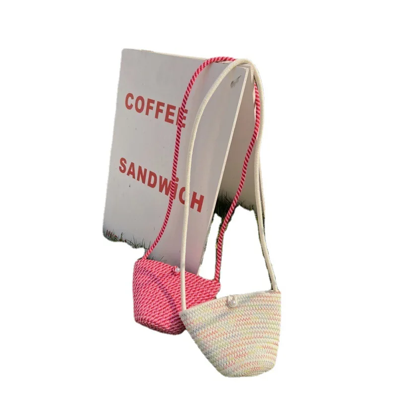 

2022 New Woven Bag Vacation Style Beach Bag Shoulder Messenger Bag for Women