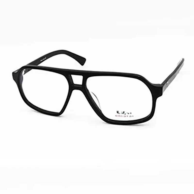 

ONIARAI ON-0116 Optical Eyeglasses For Unisex Retro Style Anti-blue Light Lens Plate Large Rectangular Frame With Box
