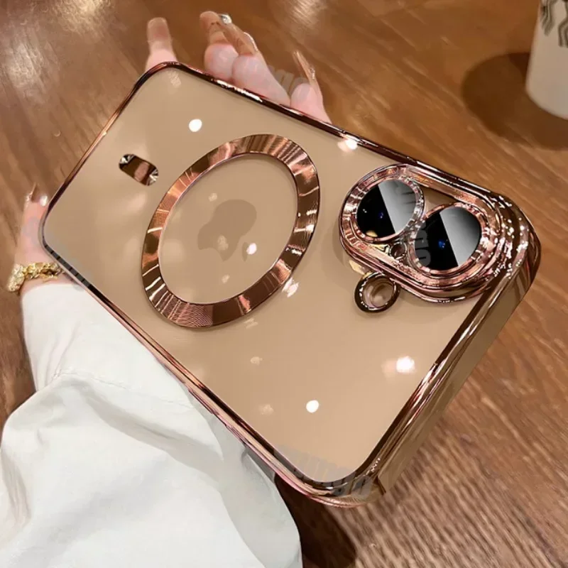 Ультратонкий прозрачный чехол с покрытием для iPhone 16 15 14 13 12 11 Pro Max Plus защитный