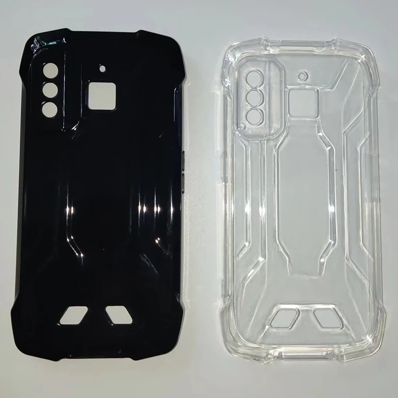 Мягкий ТПУ чехол для Cubot Kingkong6 прозрачный черный силиконовый защитный CUBOT KingKong King