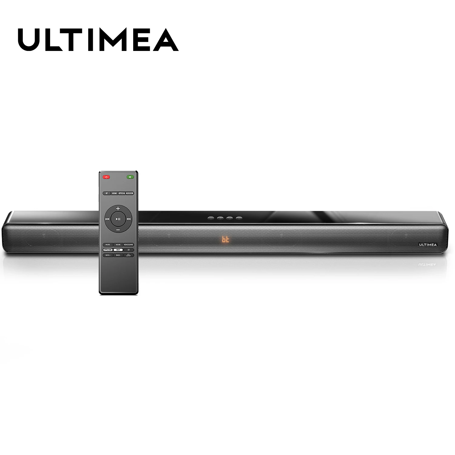 

ULTIMEA 100W Soundbar TV Home Theater with Subwoofer Wireless Bluetooth 5.0 Speakers 3D Surround Stereo with Optical AUX Speaker