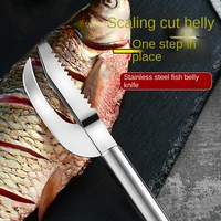 thickened stainless steel scraper scales scraper household kitchen fish maw knife slaughter fish knife fish killing gadget