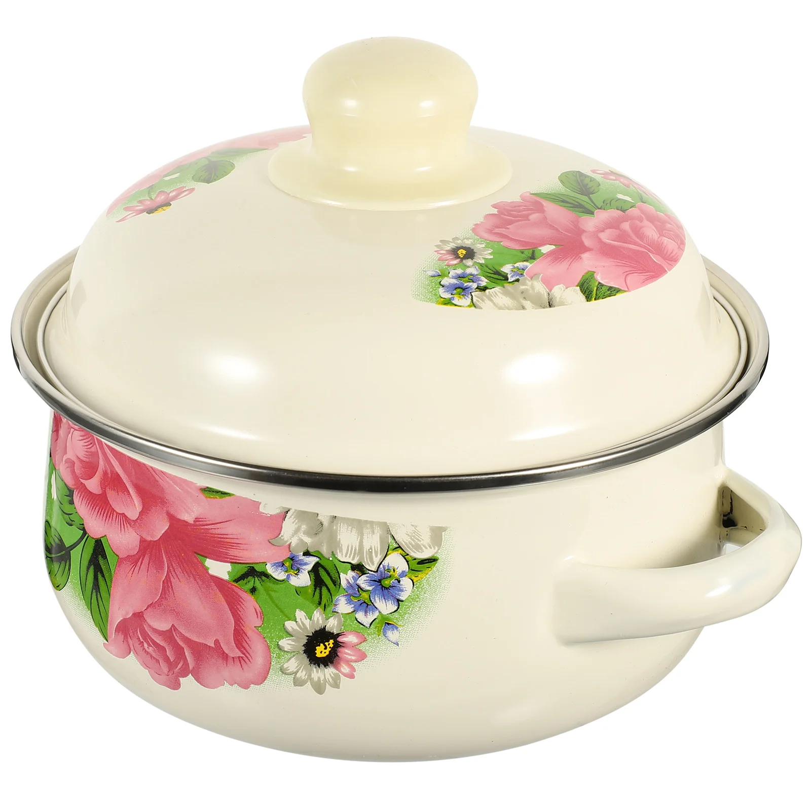 

Enamel Soup Pot Binaural Stew Pot For Kitchen Home
