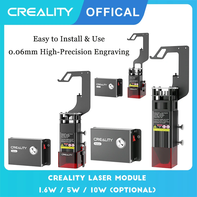 

Creality Laser Engraving Module Kit 10W 5W 1.6W 0.06mm High-Precision 3D Printer Parts for Ender 3 / Neo / S1 Series CR-10 Mini