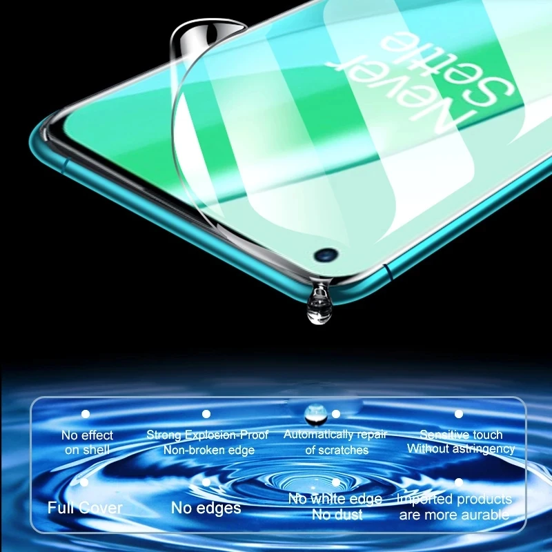 2pcs full cover soft hydrogel film for oneplus 10 9 8 pro nord 2 9r screen protector 8t 7t 7 pro 6t protective film not glass free global shipping