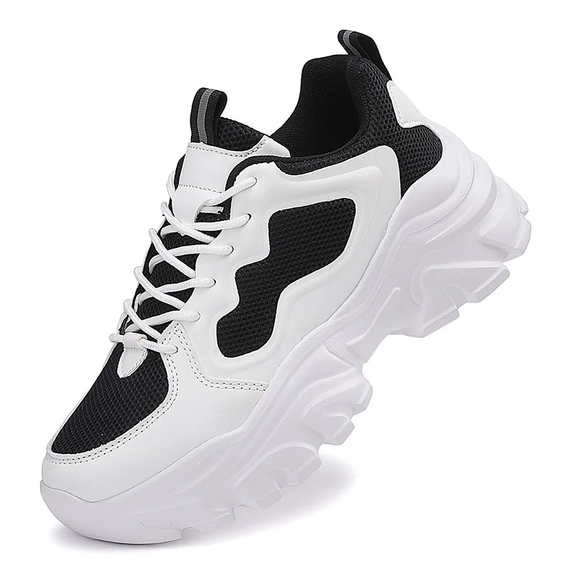

Fashion style thick sole heightened daddy shoes fashion cushioning comfortable anti-skid sports shoes outdoor wear resistance