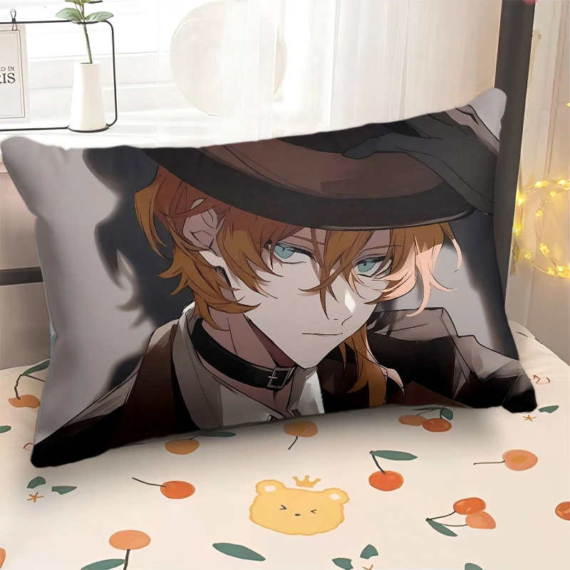 Фото Bungo Stray Dogs Osamu Dazai Atsushi Nakajima креативная подушка для тела с героями мультфильмов аниме для спальни, декор для общежития №4
