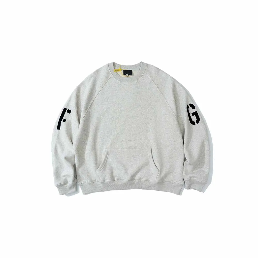 

Essentials of God 7th Collection FG7C New Sweatshirt Men's Hip hop Streetwear Pullover FG Letter Sleeve Hoodies Sweatshirt