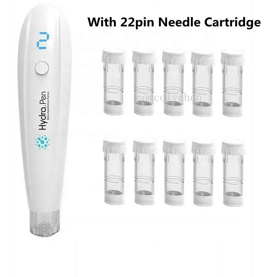 

Professional Microneedling Pen Original Hydra Pen H2 With 22pin Needle Cartridge For Microneedles Derma Stamp Care