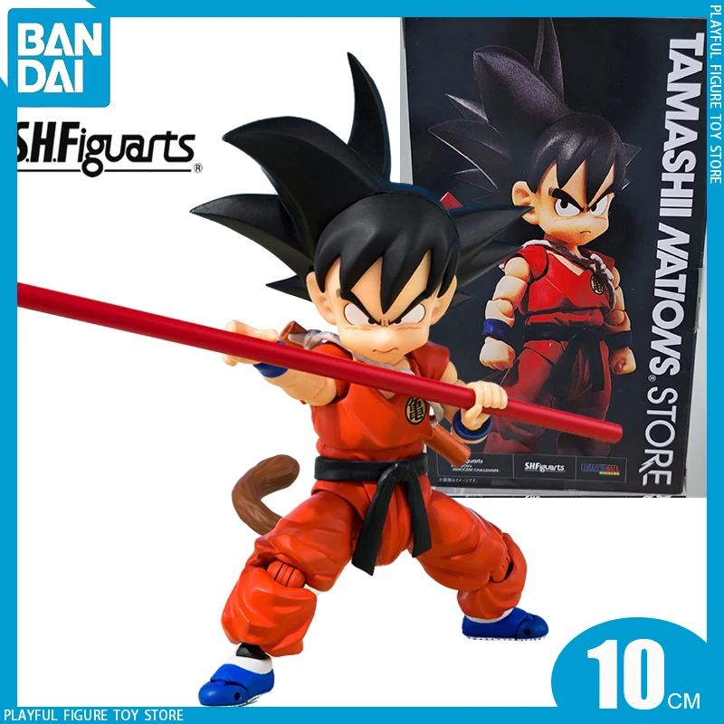 

Bandai S.H.Figuarts Anime Figure Dragon Ball Son Goku -Innocent Challenger- Ver. Shf Action Figures Model Doll Toy Gift 10cm Pvc