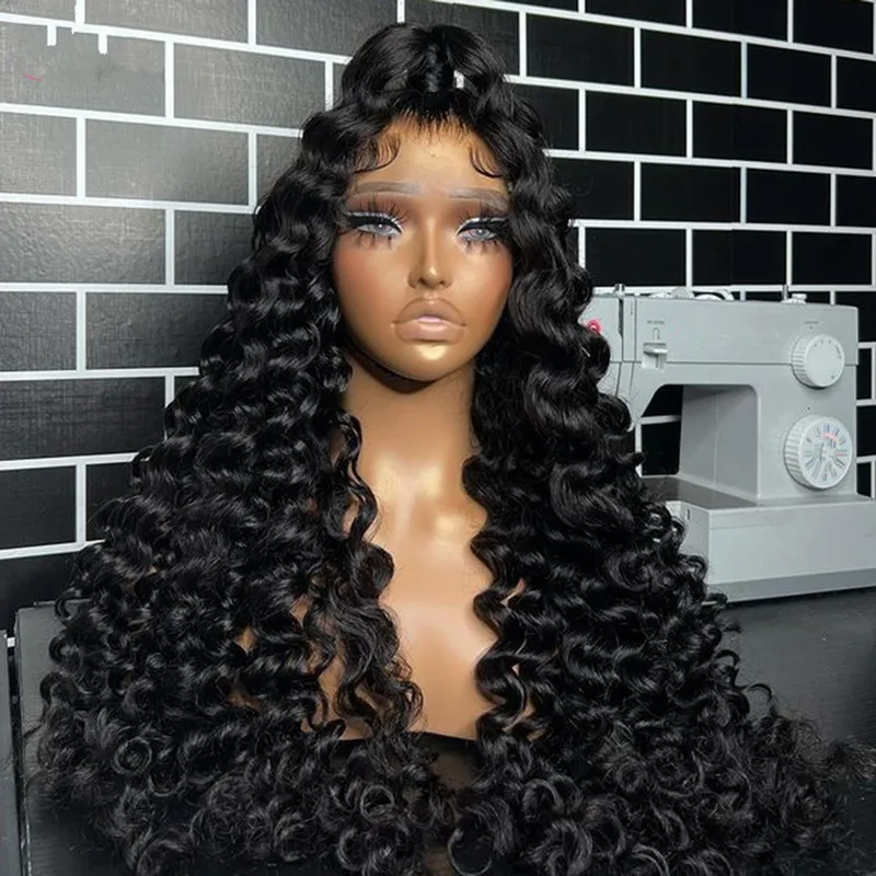 

Парик для косплея чернокожих женщин, длинные волнистые волосы из термостойкого волокна, средней волны, для косплея