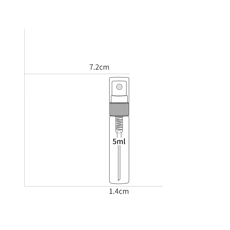 50/100 шт. 5 мл многоразовый мини-портативный флакон для духов прозрачное стекло