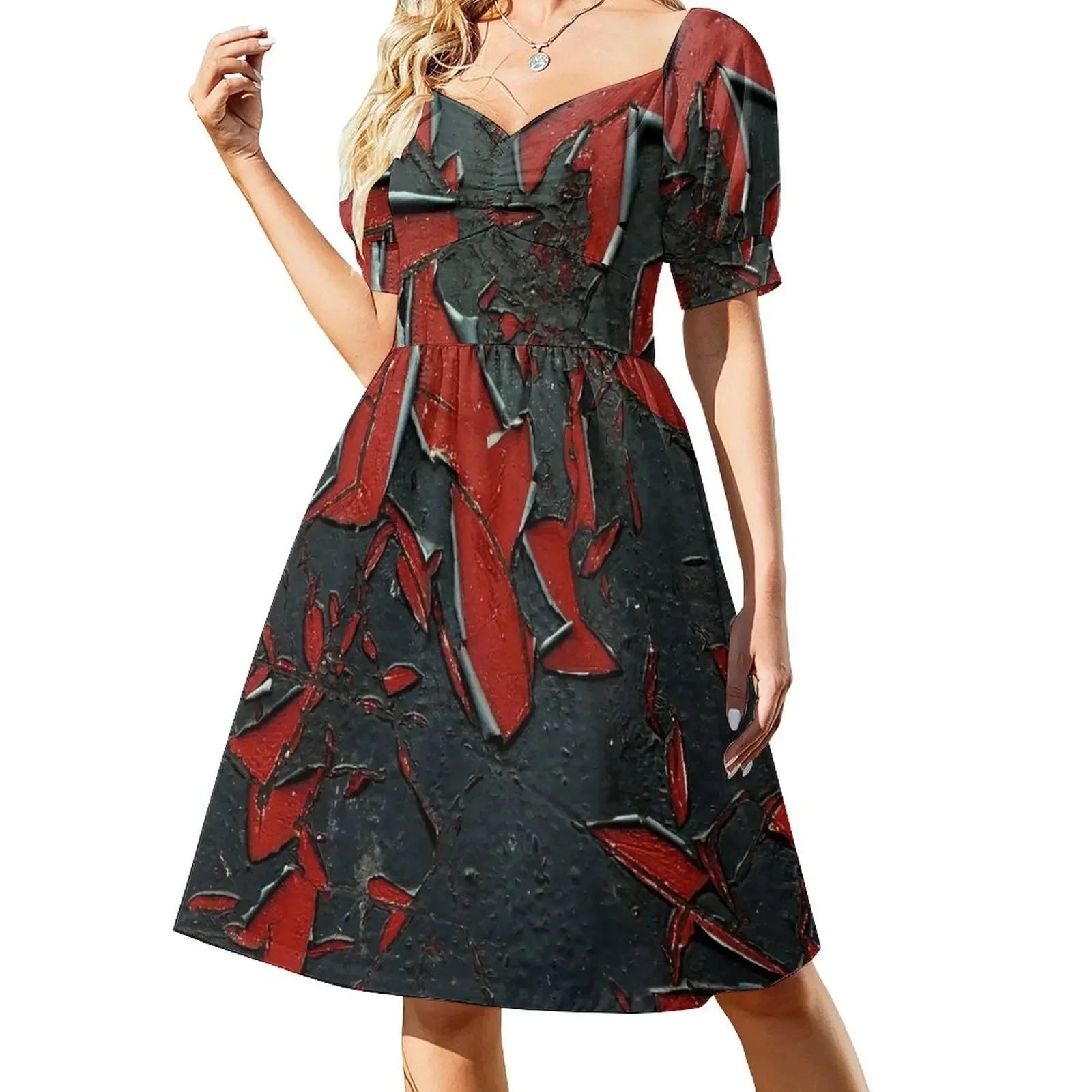 Черно-красное платье без рукавов Eleganckie женские платья на свадьбу Элегантные и