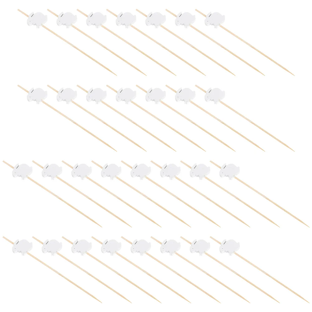 

Picks Easter Cocktail Toothpicks Cake Bunny Sticksskewers Wooden Fruit Rabbit Appetizersparty Kids Sandwich Dessert Decor