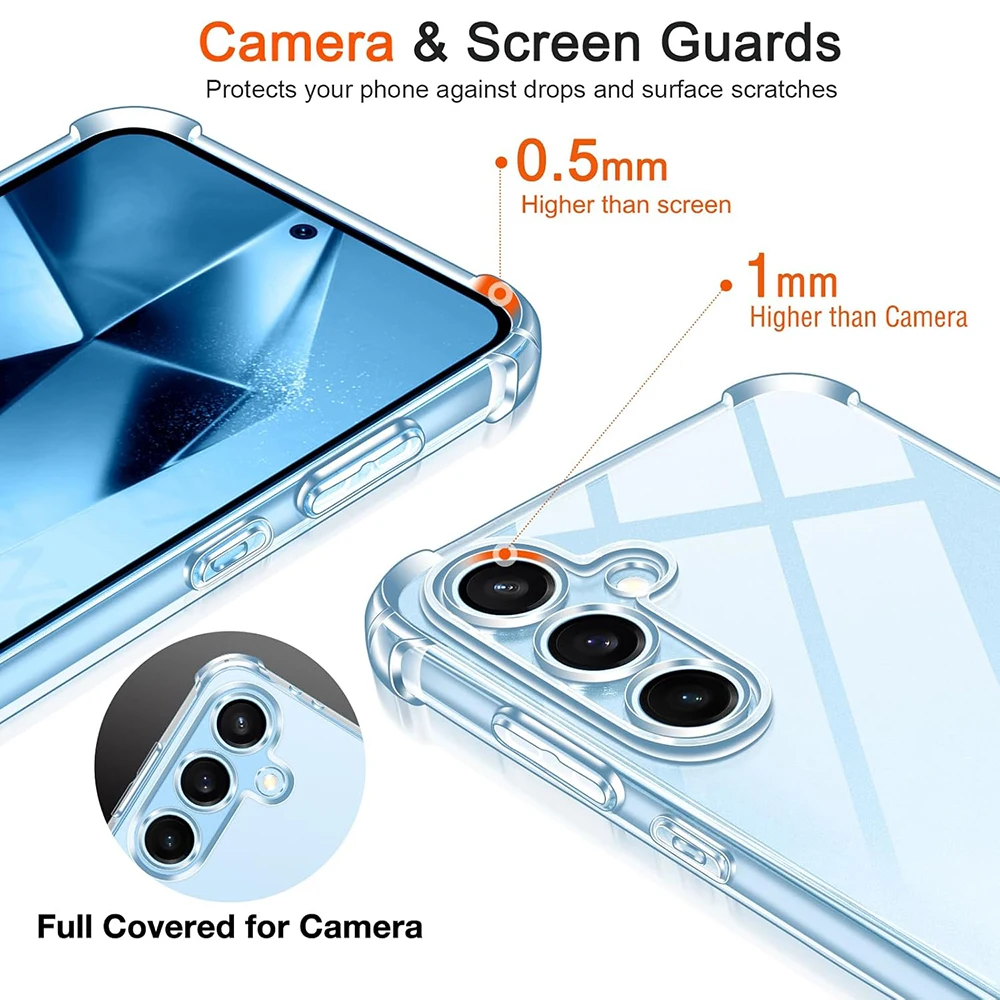 Роскошный силиконовый мягкий чехол с подушкой безопасности для Samsung Galaxy S24 FE Plus