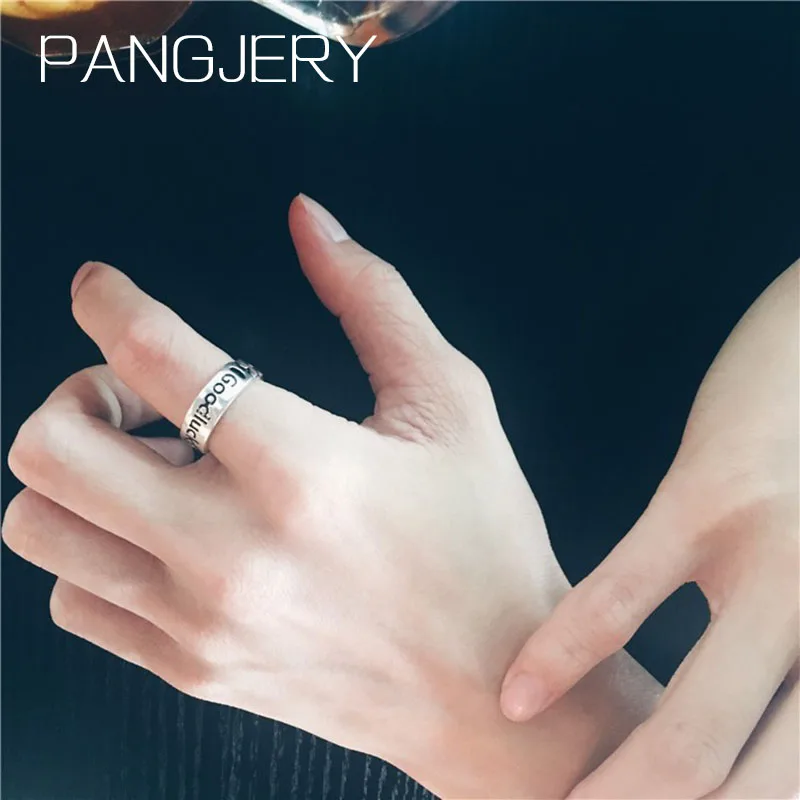 

PANGJARY 925 Sterling Silver Twist Rings for Women Vintage Chic Creative Personality Opening Trendy Design Birthday Jewelry Gift