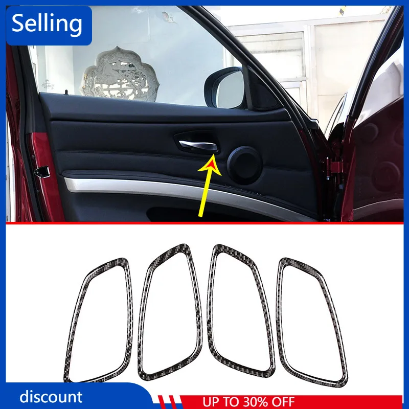 

4 шт., наклейки на дверную ручку для BMW 3 серии E90 E92 2005-2012