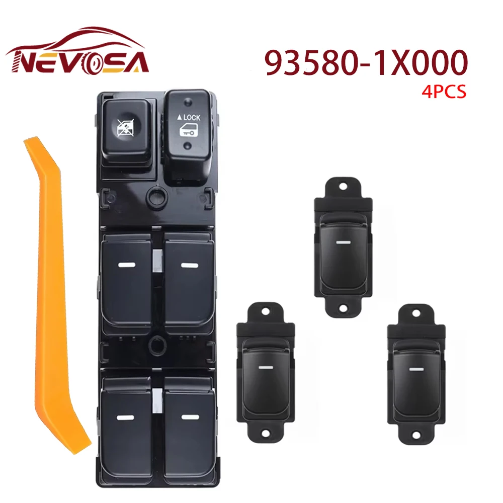 

Для Kia Forte Cerato TD 2009-2013 93570-1X000 переключатель управления стеклоподъемником, кнопка блокировки, автомобильные детали 93570-1M000 935701 X000 14 контактов