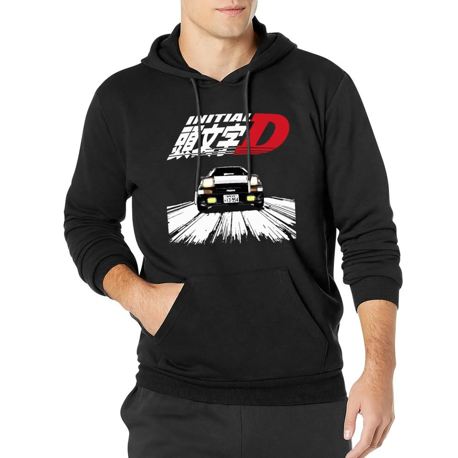 

Initial D AE86 CHASE Essentials Hoodies Spring Takumi Fujiwara Street Style Sweatshirts Unisex Basic Oversized Pullover Hoodie