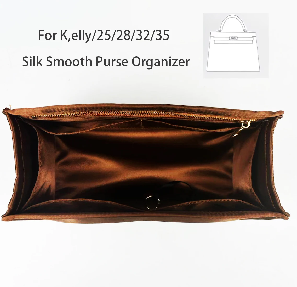 Для K elly 25 28 32 35 Вставка-органайзер Сумки Кошелек Большая сумка Органайзер