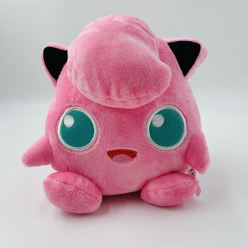 

15CM TAKARA TOMY Pokémon Jigglypuff Plush Toy Pokemon Elf Pink Sitting Fat Ding Bobo Ball Doll For Children Birthday Gift