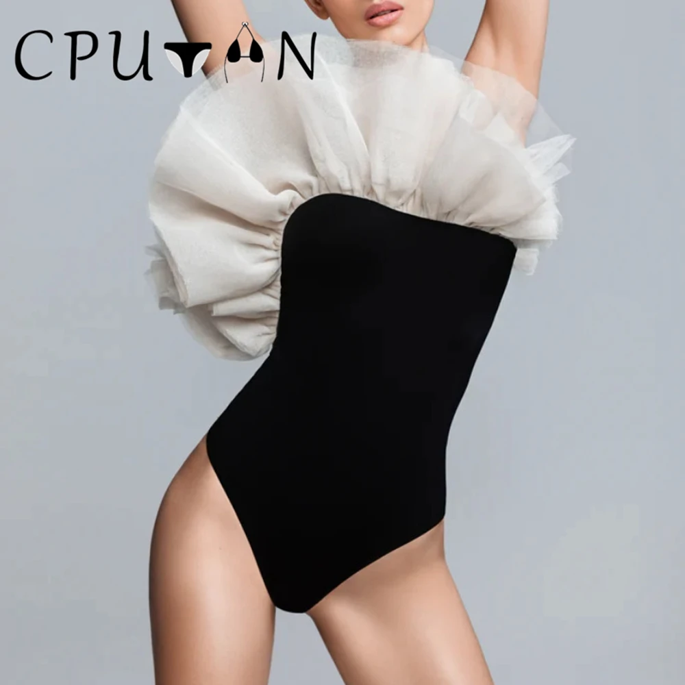 

CPUTAN 3D Flower 2023 One Piece Swimsuit One Shoulder Monokini Sexy Women Swimwear Print Floral Slimming Bathing Suit Beachwear