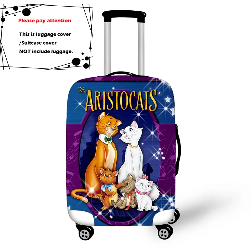 Disney The Aristocats Marie Cat Elastic Luggage Protective Cover Trolley Suitcase Dust Bag Case Cartoon Travel Accessories
