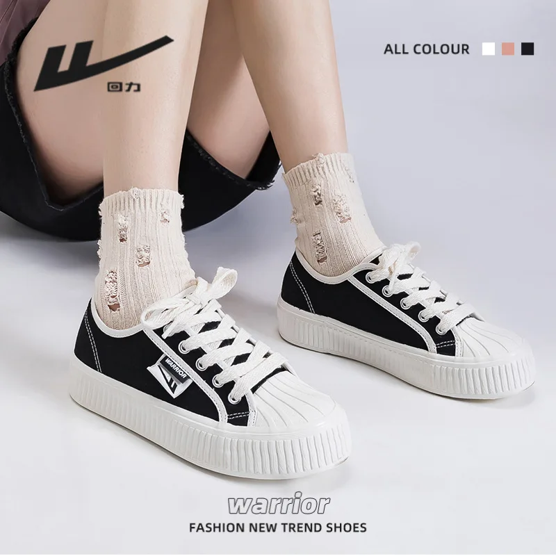 Кроссовки WARRIOR женские на толстой подошве Повседневные Удобные туфли с ракушками