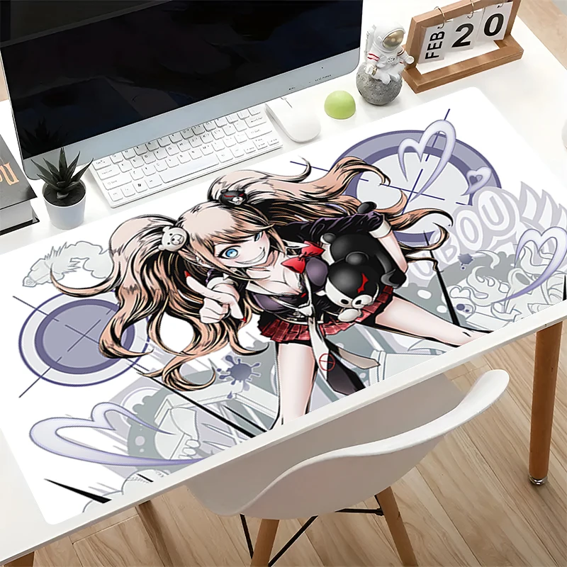 Фото Коврики для мыши D-danganronpa Junko Enoshima, офисные настольные коврики, большой аниме-коврик, игровые аксессуары, коврики для мыши, геймерский коврик для ноутбука №3