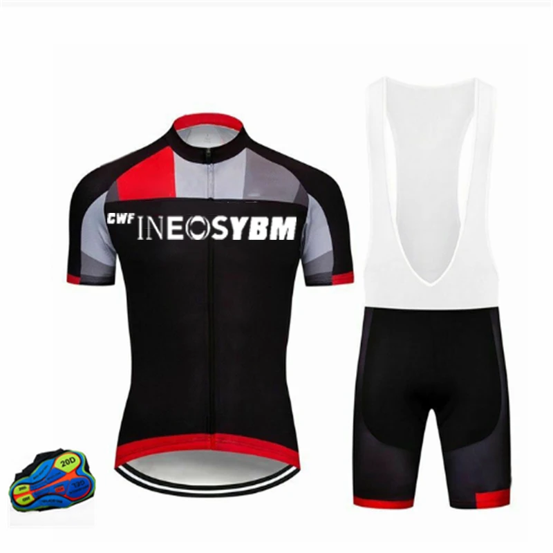 

Men's Short Sleeve Cycling Jersey With Bib-short 2022 New Cycling Set Breathable Bicycle Uniform Racing Sport Mountain Bike Suit