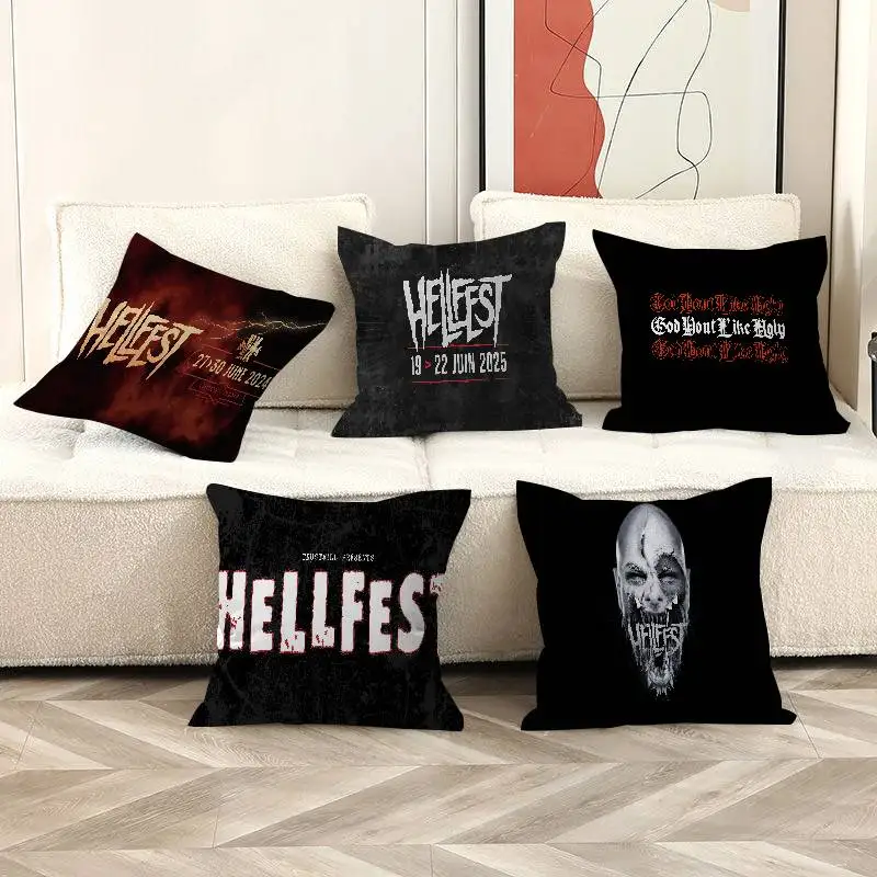 Фото Персонализированная наволочка H-Hellfest Band для детской спальни, декор для вечеринки, наволочка для детского дня рождения, подарок на день рождения №2