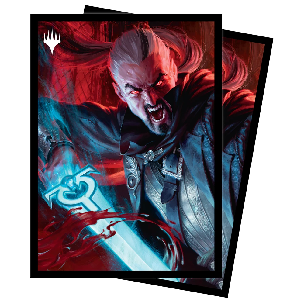MTG Innistrad малиновый Vow Midnight Hunt 100 Защитные чехлы для карт с героями мультфильма
