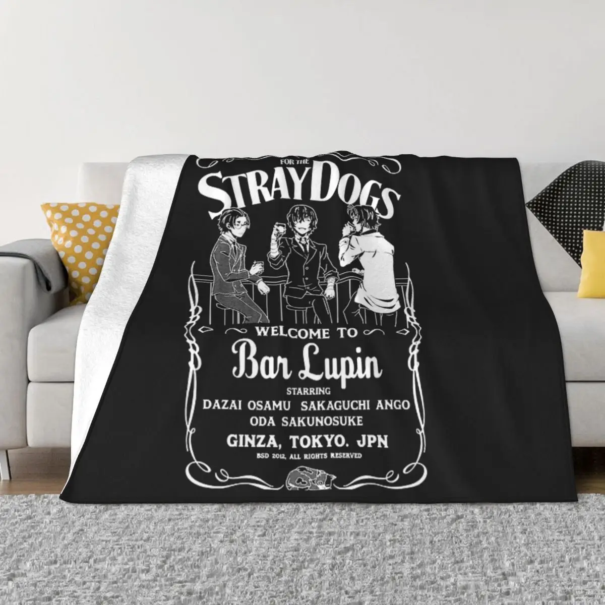 ODA DAZAI AND ANGO BUNGOU плед из полиэстера