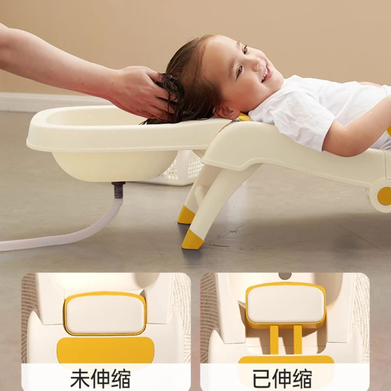 Детский шампунь кровать с откидывающейся спинкой для мытья волос складное
