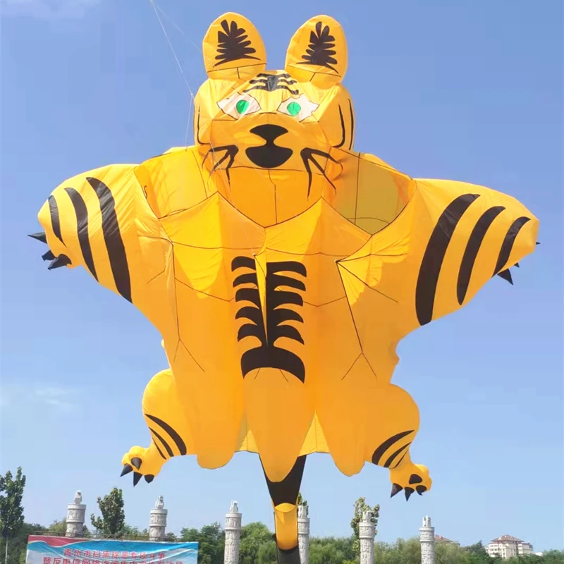 

free shipping 12m large tiger kite flying soft kites for adults professional outdoor toys big kite octopus show kites factory