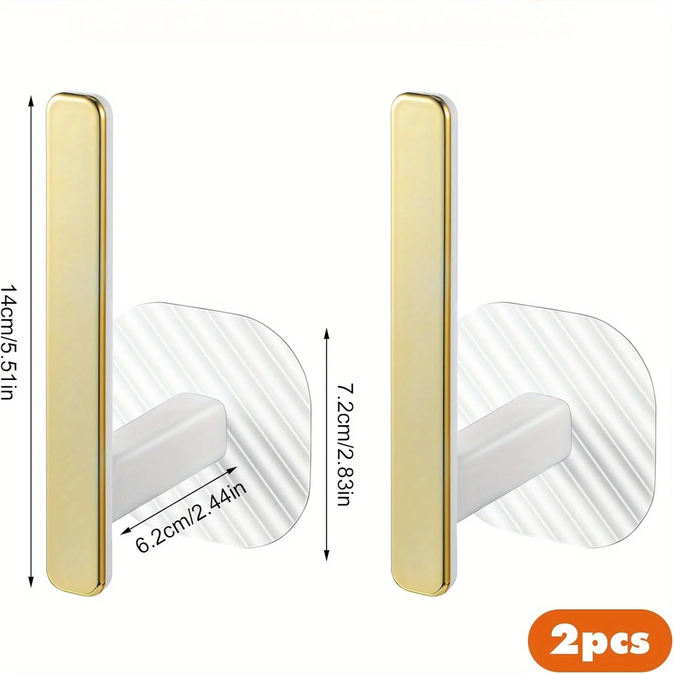 

Клейкие держатели для штор, белые и золотые