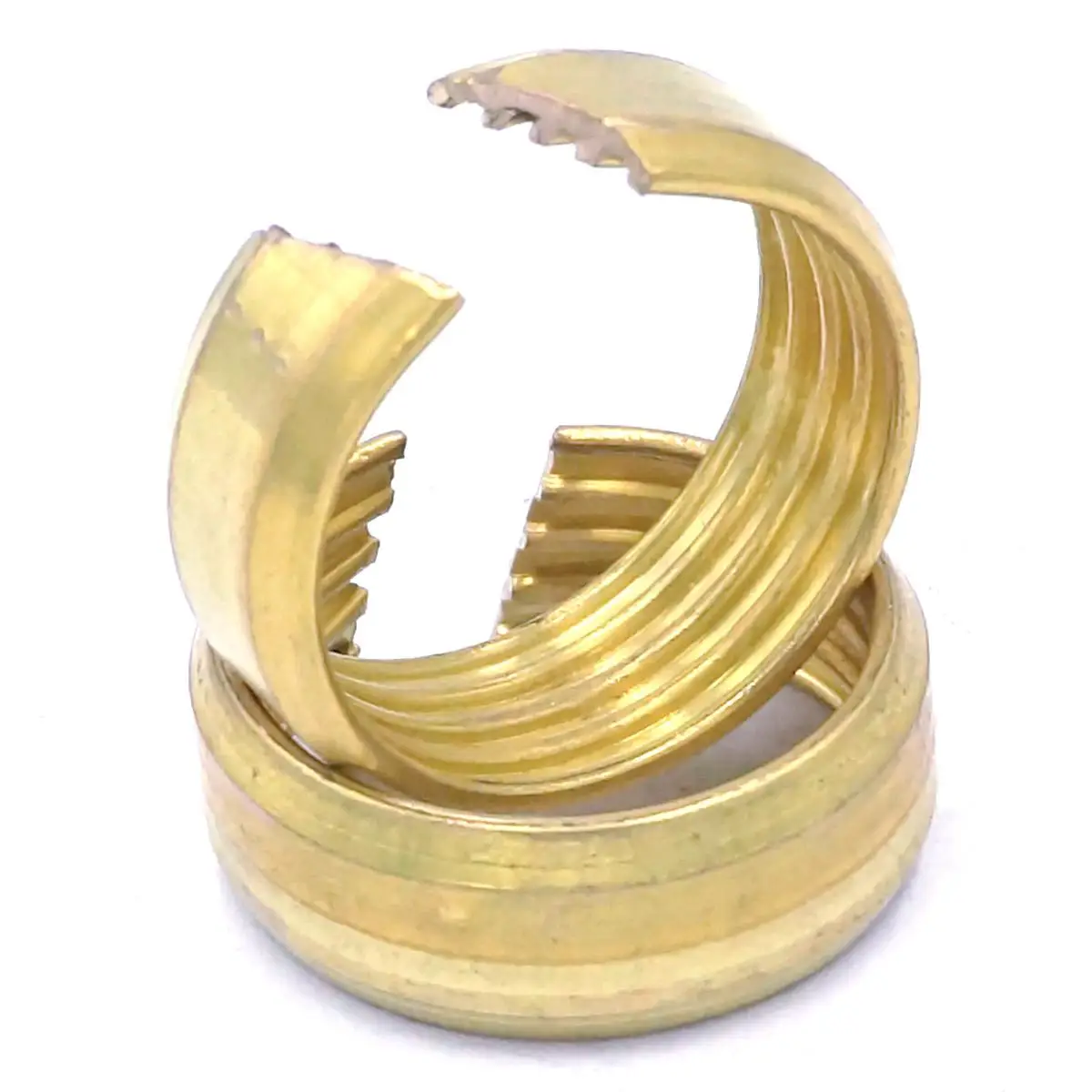 10 Stück passend für Rohr-ID x OD 12 x 16 mm, 16 x 20 mm, 20 x 25 mm, 26 x 32 mm, Pex-AL-Pex-Rohr, Messing-Kompressionsverschraubung, Ferrulenring, Fußbodenheizung – Detail 1