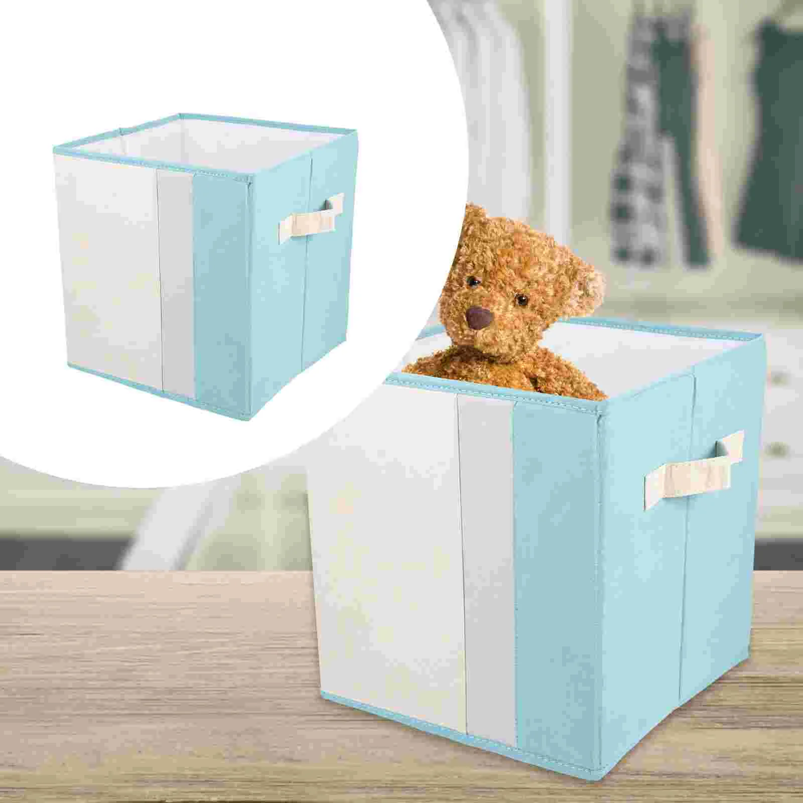 

Storage Basket Organizer Laundry Cloth Clothes Toy Box Sundries Bin Dirty Hamper Binsholder Closet Foldable Container Organizers