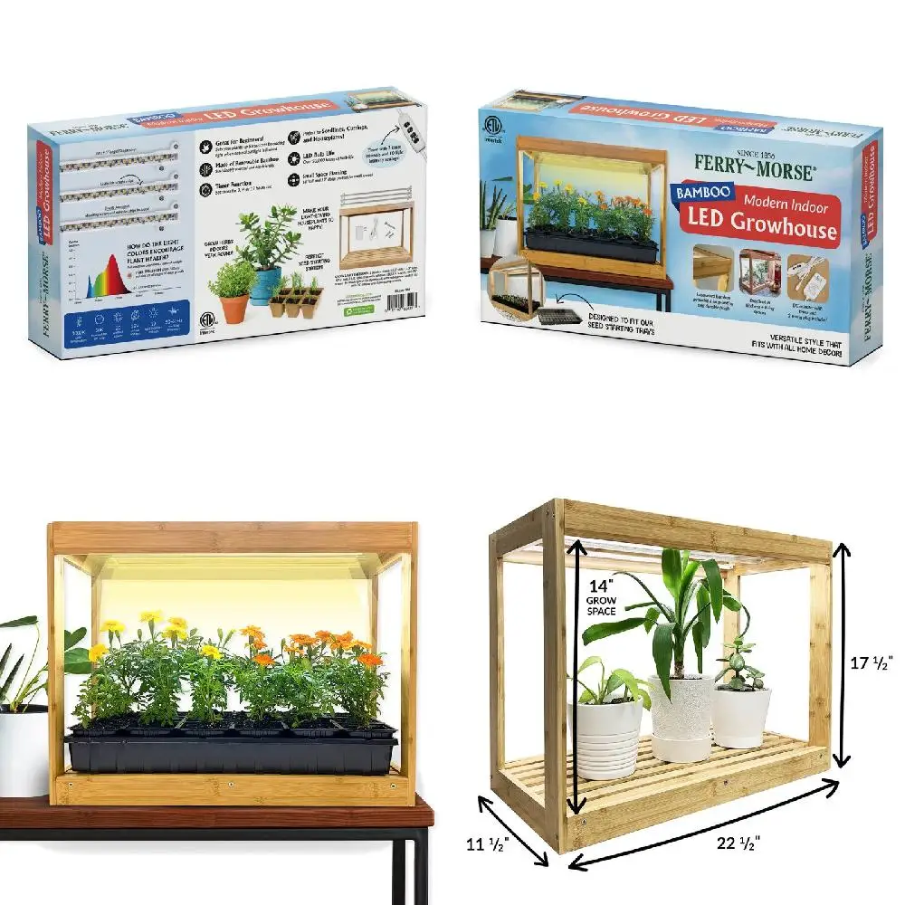 

Outstanding Deluxe 22.5W Bamboo LED Grow Light with Premium Quality, Perfect for Hydroponic Greenhouse Indoor Plant Growing.