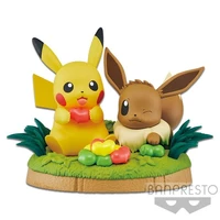 banpresto pokemon pikachu eevee action figures assembled models childrens gifts anime