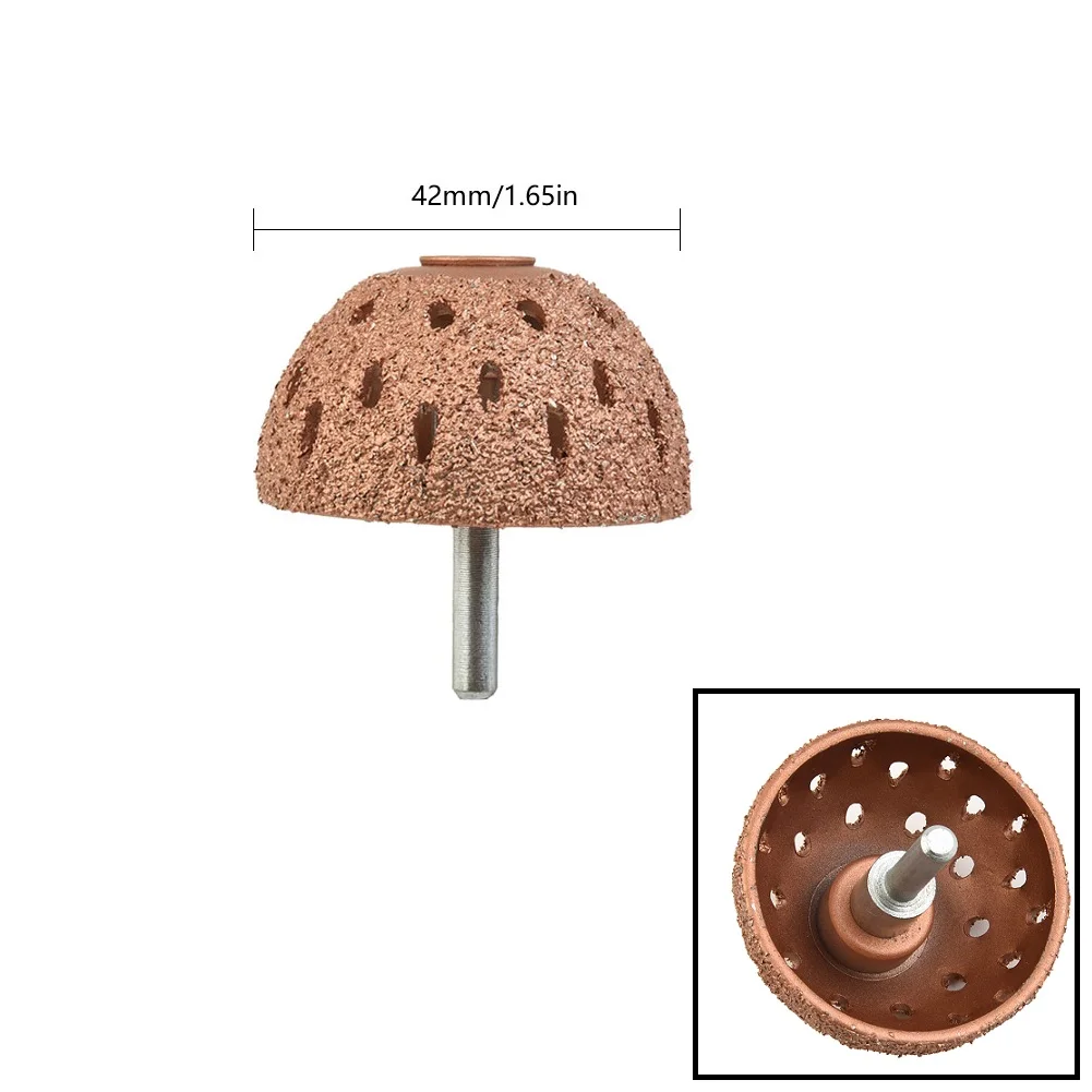 

Buffing Wheel Kit 42/55mm Tire Grinding Head Rasp Buffer Ball Tyre Repair Buffing Wheel Linking Rod Set Handle Tools