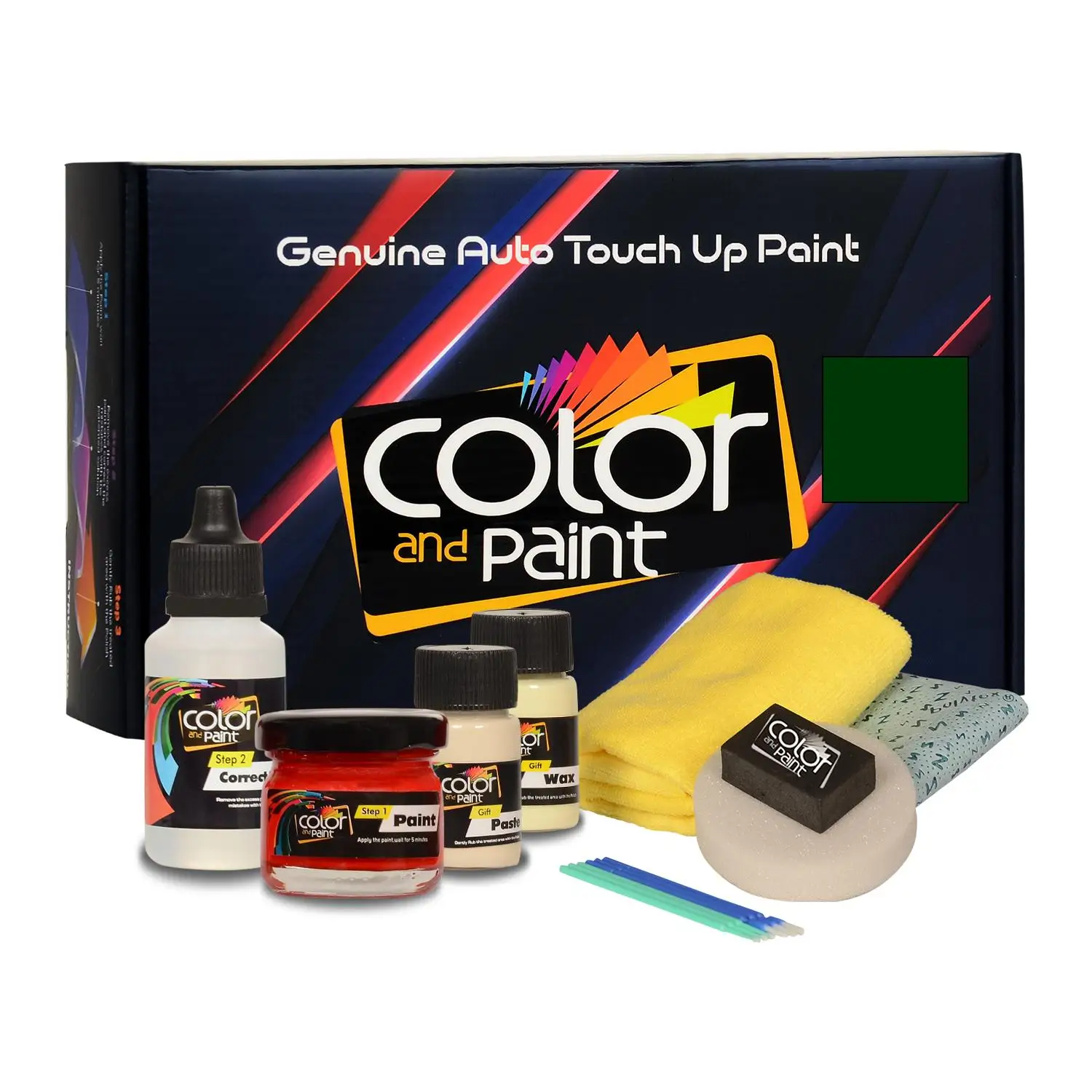 

Color and Paint compatible with Volkswagen Automotive Touch Up Paint - GRUEN - L67Z - Basic Care